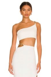 Nookie Alyssa Chain Crop In Ivory at Revolve