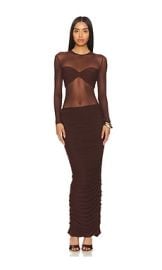 Nookie Eclipse Gown In Chocolate at Revolve