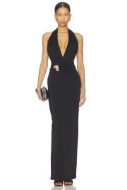 Nookie Portia Halter Maxi Dress In Black at Revolve