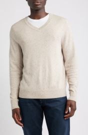 Nordstrom Cotton & Cashmere V-Neck Sweater at Nordstrom