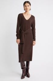 Nordstrom Long Sleeve Wool & Cashmere Blend Sweater Dress in Beige Bliss at Nordstrom Rack at Nordstrom Rack