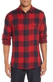 Nordstrom Men s Shop Trim Fit Buffalo Plaid Flannel Shirt Jacket at Nordstrom