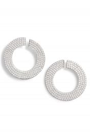 Nordstrom Pav   Spheres Flat Curl Hoop Earrings at Nordstrom