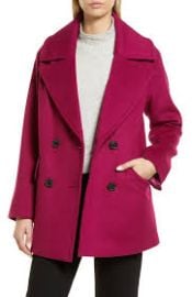 Nordstrom Short Wool Blend Peacoat at Nordstrom