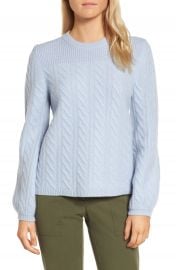 Nordstrom Signature Cable Cashmere Sweater at Nordstrom