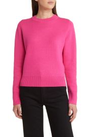 Nordstrom Signature Cashmere Cotton Crewneck Sweater at Nordstrom