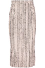 Norley crepe-paneled bouclé pencil skirt at The Outnet