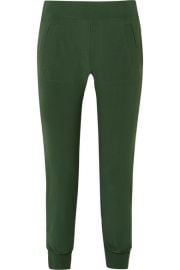 Norma Kamali - Striped stretch-jersey track pants at Net A Porter