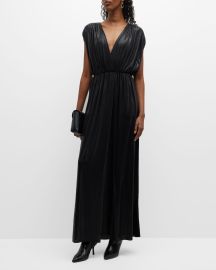 WornOnTV: Elizabeth’s metallic black gown on General Hospital | Rebecca ...