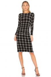 Norma Kamali DOLMAN SHIRRED WAIST DRESS at Revolve