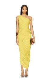 Norma Kamali Diana Gown In Asparagus at Revolve