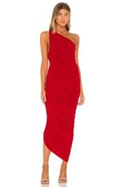 Norma Kamali Diana Gown In Red at Revolve