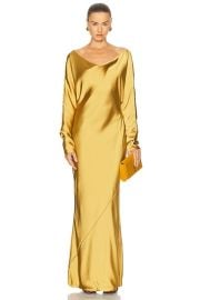 Norma Kamali Dolman Maria Gown in Asparagus FWRD at FWRD