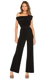 Norma Kamali Drop Shoulder Jumpsuit in Black from Revolve com at Revolve