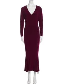 Norma Kamali Fishtail Knit Midi Dress at The Real Real