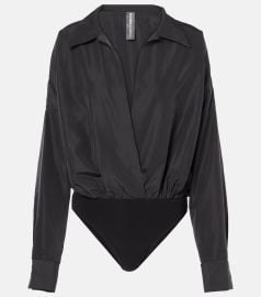 Norma Kamali Habotai Bodysuit at Mytheresa