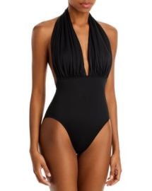 Norma Kamali Halter Low Back One Piece Swimsuit Bloomingdales at Bloomingdales