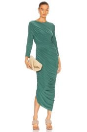 WornOnTV: Audra’s green long sleeve ruched dress on The Young and the ...