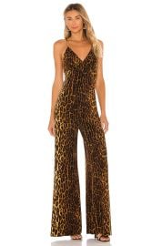 Norma Kamali Low Back Slip Jumpsuit In Pantera at Revolve