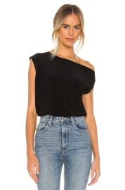 Norma Kamali Off the shoulder jersey T shirt at Revolve