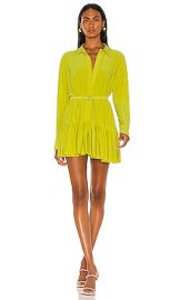 Norma Kamali Oversized Boyfriend NK Dress in Spring Green at Revolve