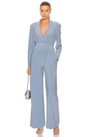 Norma Kamali Single Breasted Straight Leg Jumpsuit at Forward