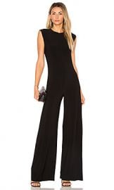 Norma Kamali Sleeveless Jumpsuit in Black from Revolve com at Revolve