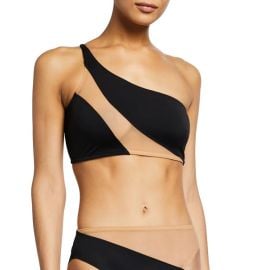 Norma Kamali Snake Mesh Bra Swim Top at Neiman Marcus