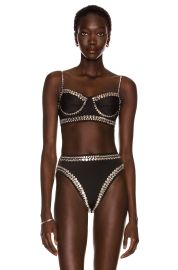 Norma Kamali Stud Underwire Bikini Top at Forward