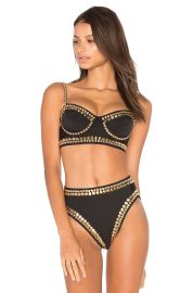 Norma Kamali Stud Underwire Bikini Top at Revolve