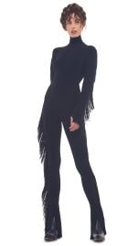 Norma Kamali Turtleneck Top with Fringe at Norma Kamali