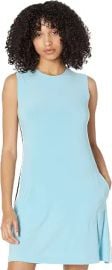 Norma Kamali Women's Side Stripe Sleeveless Swing Dress at Amazon