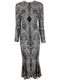 Norma Kamali stud-detail flared-hem Dress - at Farfetch