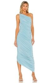 Norma Kamali x  Diana Gown in Powder Blue at Revolve