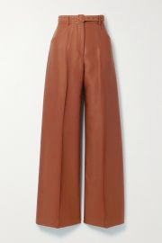 Norman Belted Wool and Silk Blend Pants by Gabriela Hearst at Net a Porter