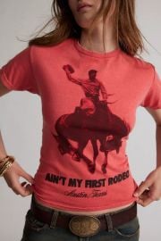 Not My First Rodeo Graphic Slim Tee at Urban Outfitters
