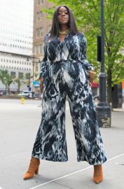 Not The Only One Tie Dye Wide Leg Pants W Pockets                       at REBDOLLS