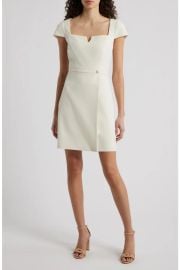 Notch Neck Crepe Dress at Nordstrom