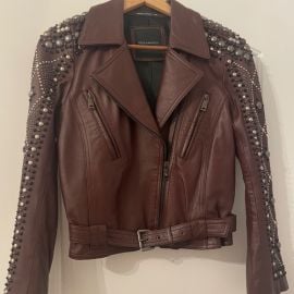 Nour Hammour Jackets amp Coats Nour Hammour Leather Jacket Poshmark at Poshmark