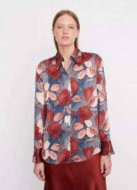 Nouveau Magnolia Silk Relaxed Shirt in Products Women at Vince