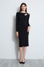 Novelty Cut Out Rib Dress at Elie Tahari