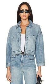 Nsf Conway Zip Denim Jacket In Oceanside at Revolve