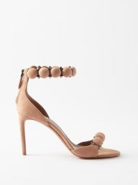 Nude La Bombe 90 suede sandals ALAA FASHION US at Matches