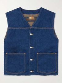 Nudie Jeans Harry denim vest at Mr Porter