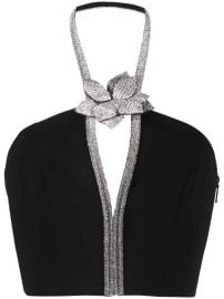 Nue Rhinestone embellished stretch top at Farfetch