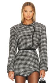 Nue Studio Houndstooth Cropped Blazer at Revolve