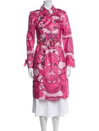 Nylon Graphic Print Trench Coat at The Real Real