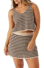 O\'Neill Kelsey Stripe Open Stitch Cover-Up Tank at Nordstrom