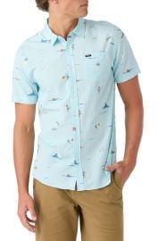 O\'Neill Oasis Eco Modern Slim Fit Short Sleeve Button-Up Shirt at Nordstrom