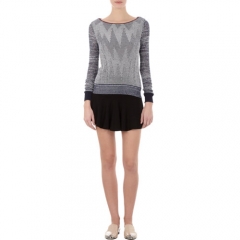 O2nd Chevron Knit Lux Sweater at Barneys